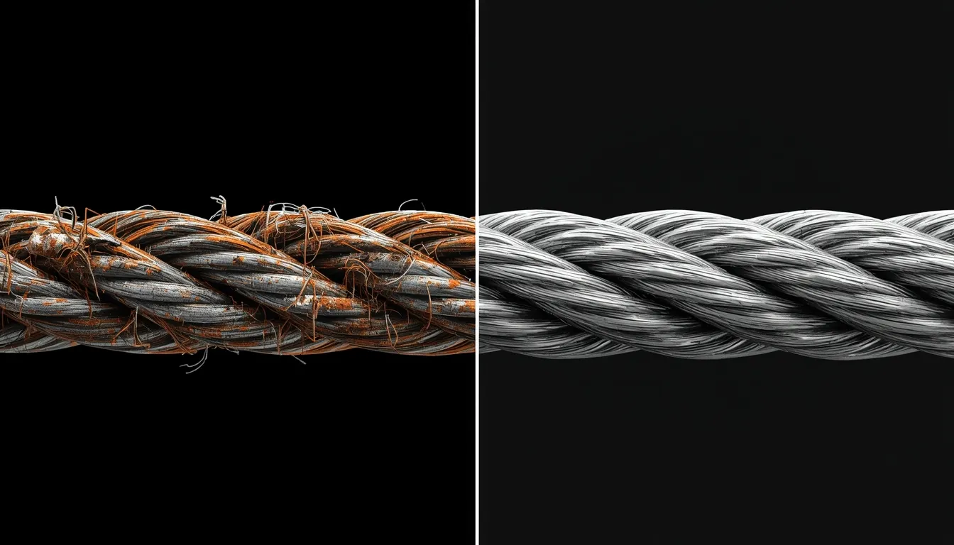 Manutenção de cabos de aço