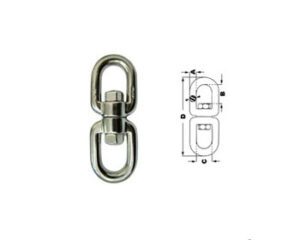 Destorcedor Inox Olhal x Olhal AISI 316L