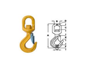 Gancho Olhal Giratório Aço Alloy Grau 8 – Ari Cabos