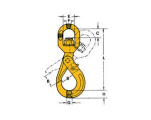 Gancho de Segurança Giratório BKL – Ari Cabos