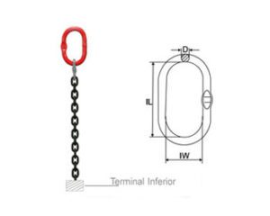 Linga de Corrente 1 Perna Grau 10