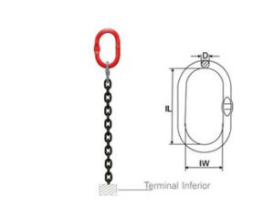 Linga de Corrente 1 Perna Grau 8