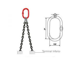 Linga de Corrente 2 Pernas Grau 10