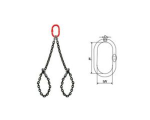 Linga de Corrente Cesto Duplo Grau 8