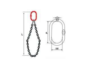 Linga de Corrente Cesto Simples Grau 8