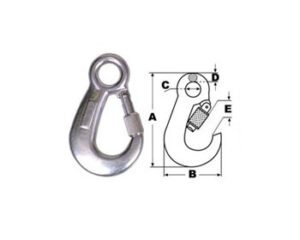 Mosquetão GxO Gancho/Olhal Trava Dupla Roscada