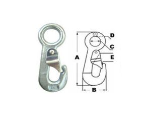 Mosquetão GxO Gancho/Olhal Trava Simples