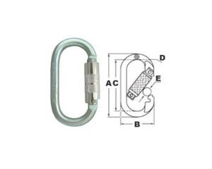 Mosquetão Tipo O Trava Dupla Automática