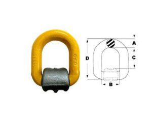 Olhal de Suspensão “D” Aço Alloy Grau 8 – Base Soldável