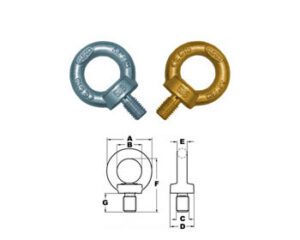 Olhal de Suspensão Tipo Parafuso – Rosca Métrica – DIN