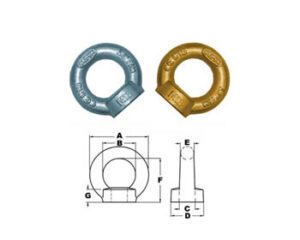 Olhal de Suspensão Tipo Porca – Rosca Métrica – DIN
