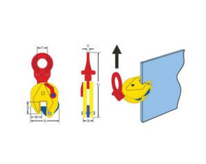 Pega Chapa Vertical TSU-X / STSU-X (Olhal Articulado)