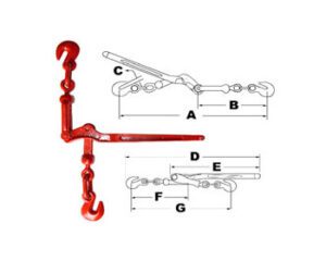 Tensionador de Corrente Tipo Alavanca Aço Alloy Grau 8